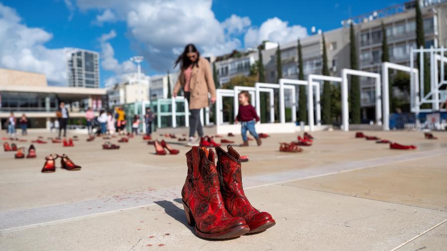 Mulheres protestam a violência de gênero em Israel - EFE
