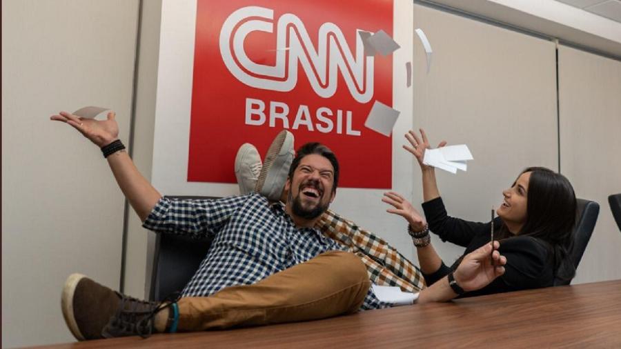 Phelipe Siani e Mari Palma, dois dos novos contratados da CNN Brasil - Divulgação/CNN Brasil