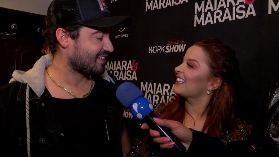 Fernando Zor e Maiara, durante entrevista à RedeTV! - Divulgação/RedeTV!