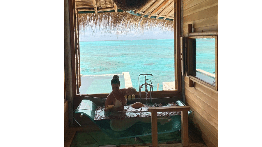 Carla Perez nas Maldivas - Reprodução/Instagram
