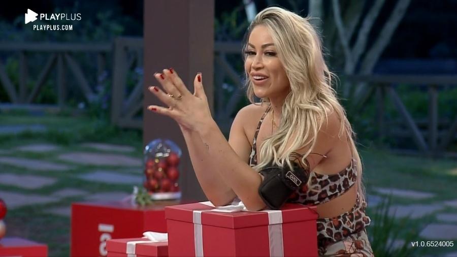 A Fazenda 2020: Carol Narizinho em amigo secreto - Reprodução/Playplus