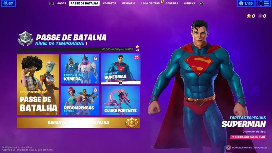 Fortnite Superman - Divulgação/Epic Games