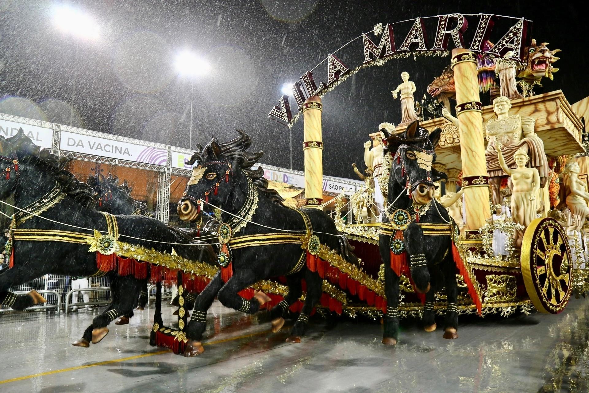 Desfile da Unidos de Vila Maria, quinta colocada no Grupo Especial - Cláudio Augusto/Ag.Brazil News