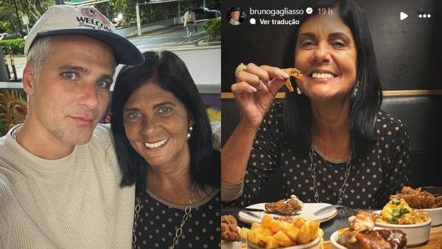 Bruno Gagliasso posta fotos com a mãe - Reprodução/Instagram