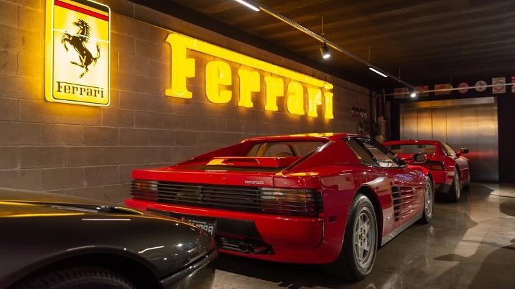 Cantinho da Ferrari conta com três unidades clássicas guardadas