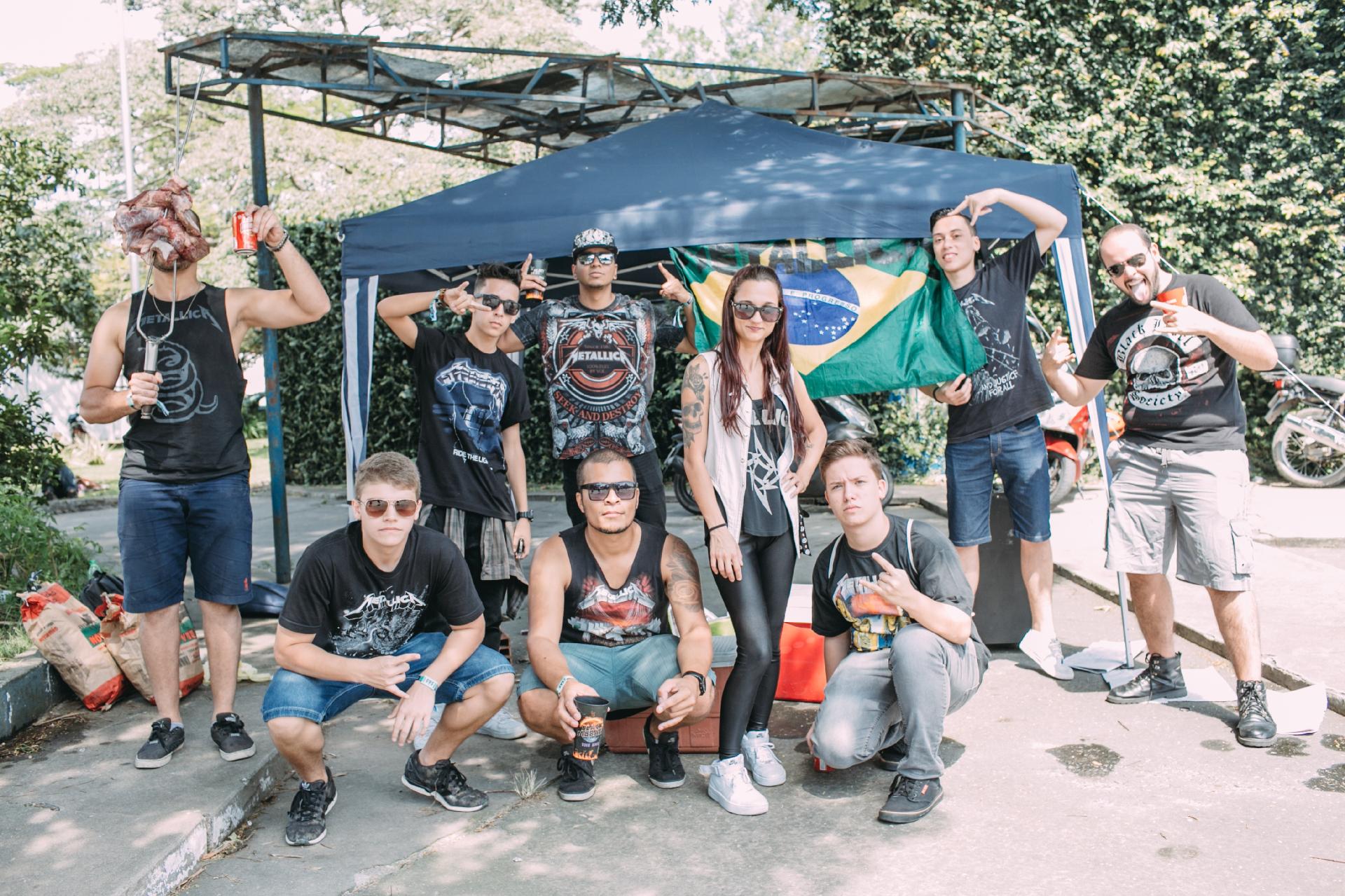 Lollapalooza - fãs de Metallica se reúnem para churrasco no festival - Felipe Gabriel/UOL