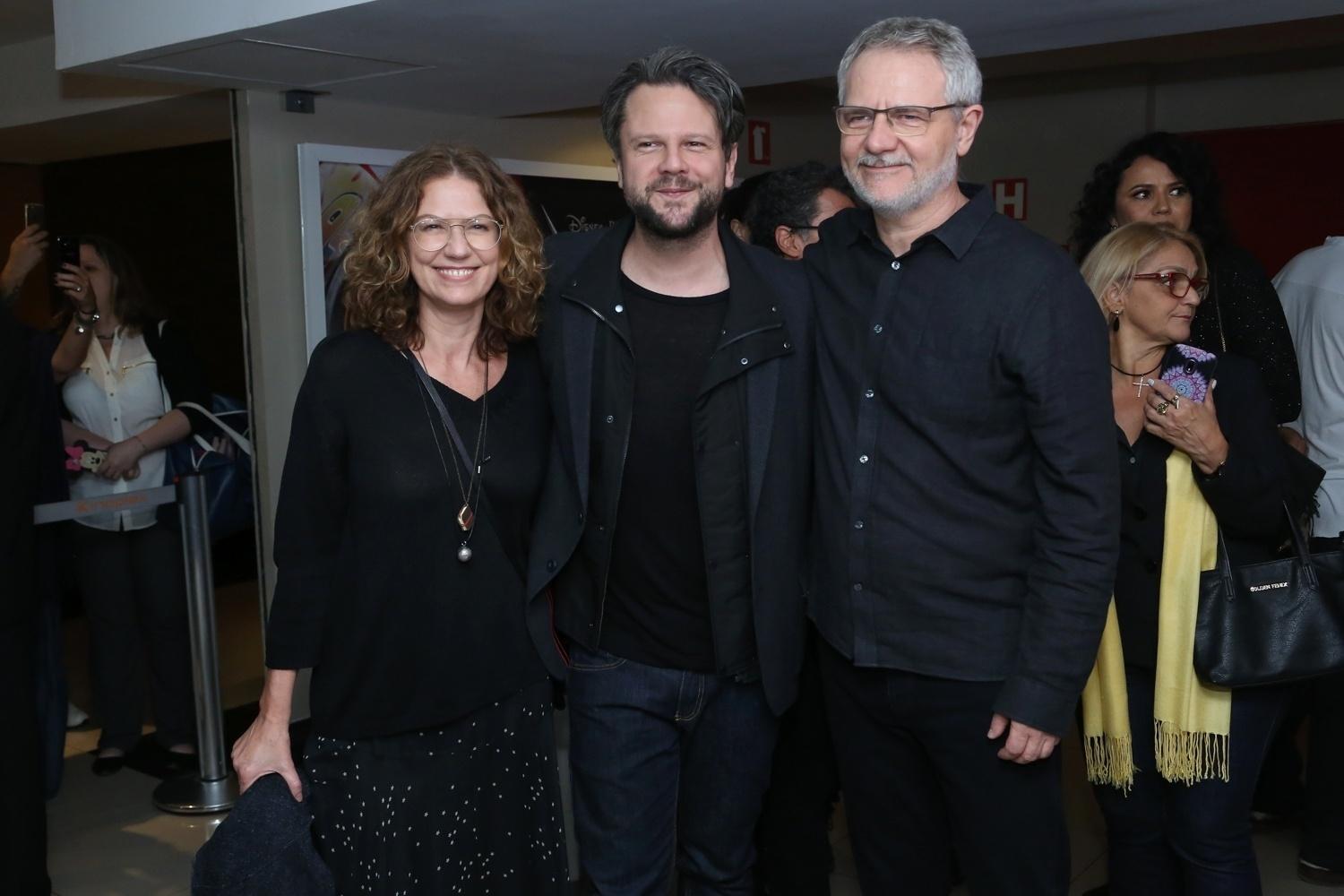 Patricia Pillar, Selton Mello e Carlos Henrique Schroder na pré-estreia de "O Filme da Minha Vida", no Rio - Roberto Filho/Brazil News
