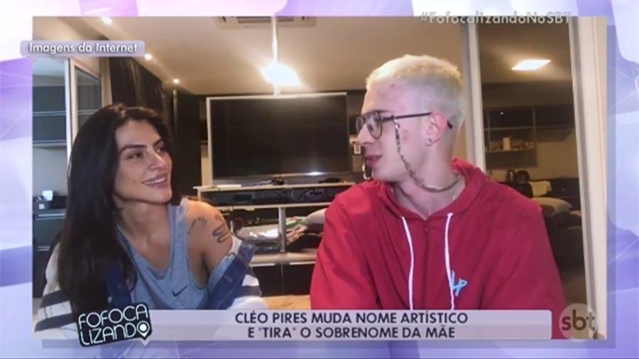 "Fofocalizando" também repercute entrevista de Cleo Pires sobre mudança de seu nome artístico - Reprodução/SBT