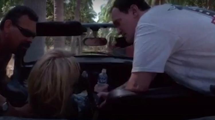 Imagens do acidente durante as filmagens de "Kill Bill" foram divulgadas apenas agora - Reprodução - Reprodução