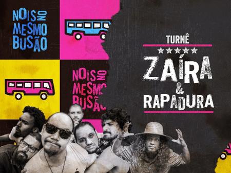 Arte da banda turnê conjunta da banda Zaíra e de Rapadura - Reprodução/Facebook