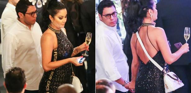 Helen Ganzarolli e namorado curtem festa da filha de Portiolli em SP -  22/08/2018 - UOL TV e Famosos