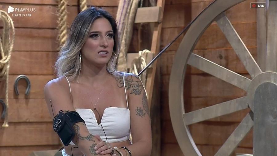 Tati Dias, quarta eliminada de A Fazenda 2019 - Reprodução/PlayPlus