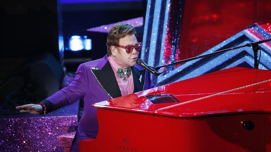 Elton John durante apresentação no Oscar 2020 - REUTERS/Mario Anzuoni