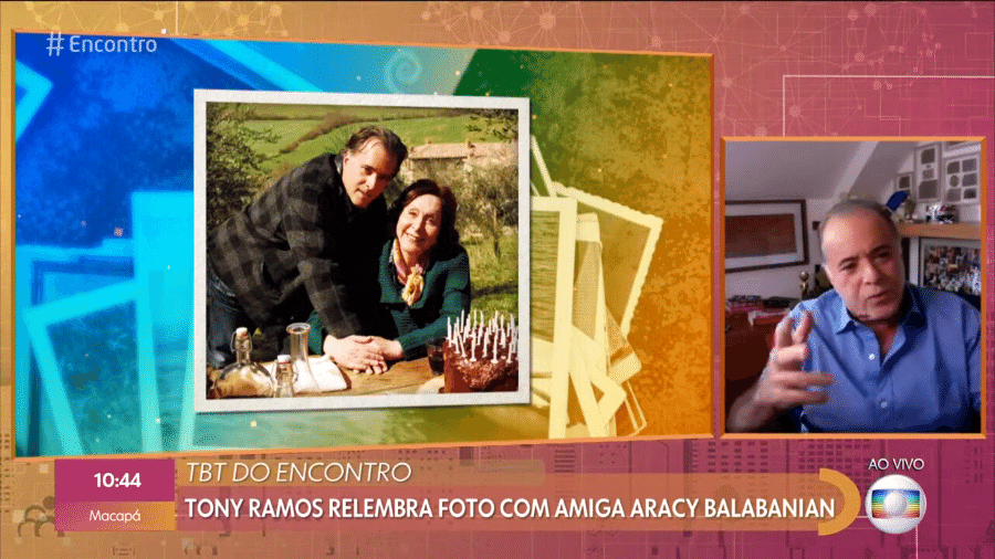 Tony Ramos relembra Aracy Balabanian no "Encontro" - Reprodução/Globoplay