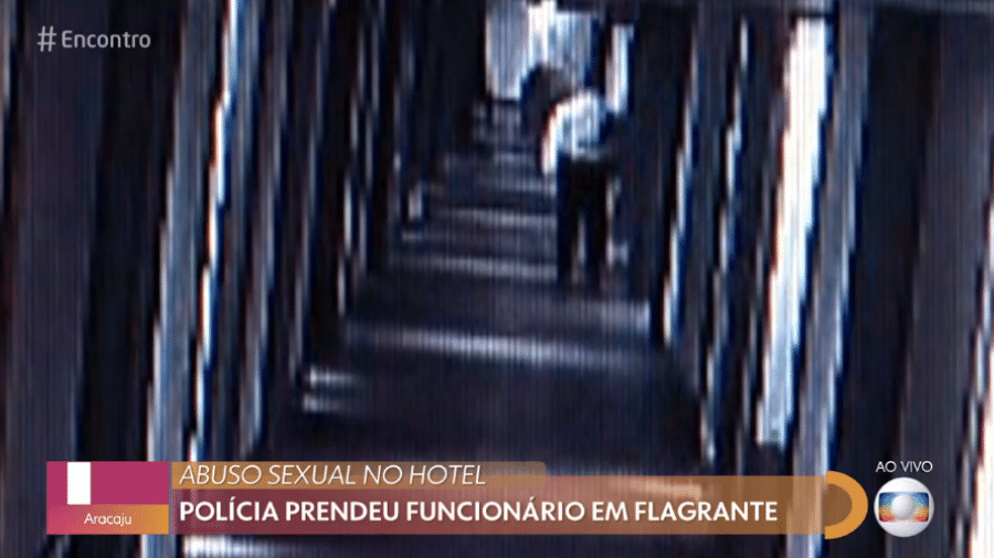 Fábio de Oliveira de Barros foi preso depois de imagens de vigilância flagrarem entrada e saída de quarto da vítima - Reprodução/GShow