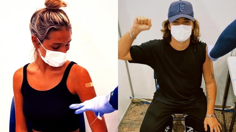 João Figueiredo e Sasha Meneghel tomam vacina contra covid-19 em Nova York - Reprodução/Instagram - Reprodução/Instagram