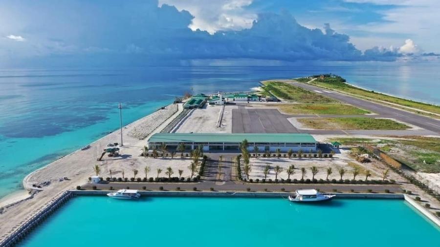 Aeroporto de Madivaru, nas Maldivas - Reprodução/Facebook