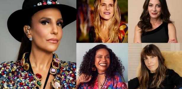 Ivete Sangalo, Ingrid Guimarães, Tereza Cristina, Ana Paula Padrão e Silvia Ruiz: mulheres 50+