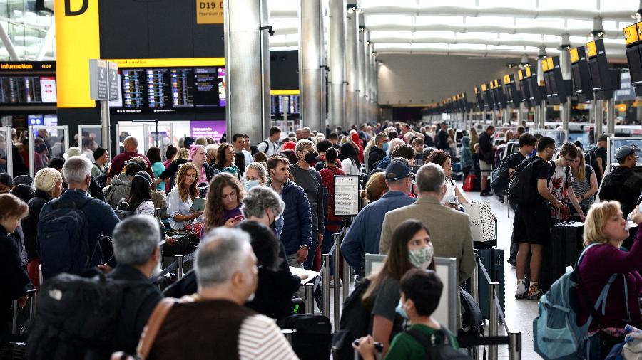 Terminal 2 no Aeroporto de Heathrow, em Londres, no início de julho - REUTERS/Henry Nicholls/