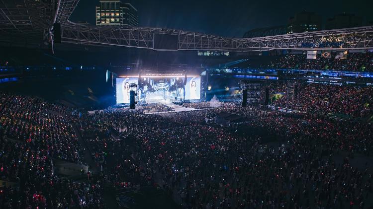 O Twice lotou o Allianz Parque, em São Paulo, no show de estreia da "Ready to Be Tour", na terça (6)