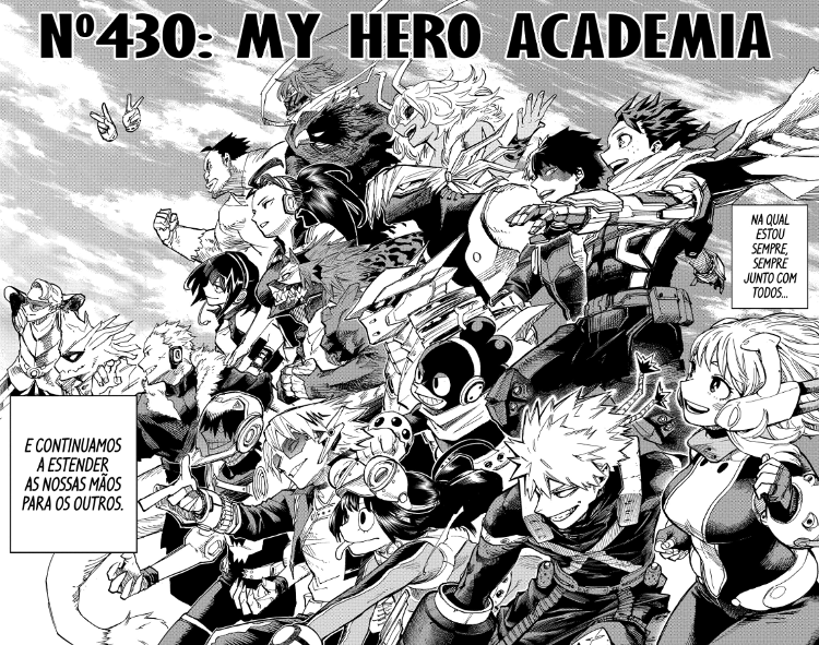 Cena final do mangá de "My Hero Academia"