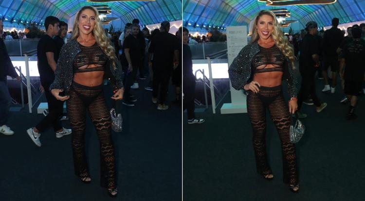 Tati Minerato, que foi ao Rock in Rio com look ousado