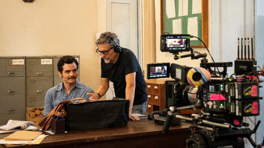 Wagner Moura e Kleber Mendonça Filho nas gravações de 'O Agente Secreto' Wagner Moura e Kleber Mendonça Filho nas gravações de 'O Agente Secreto'