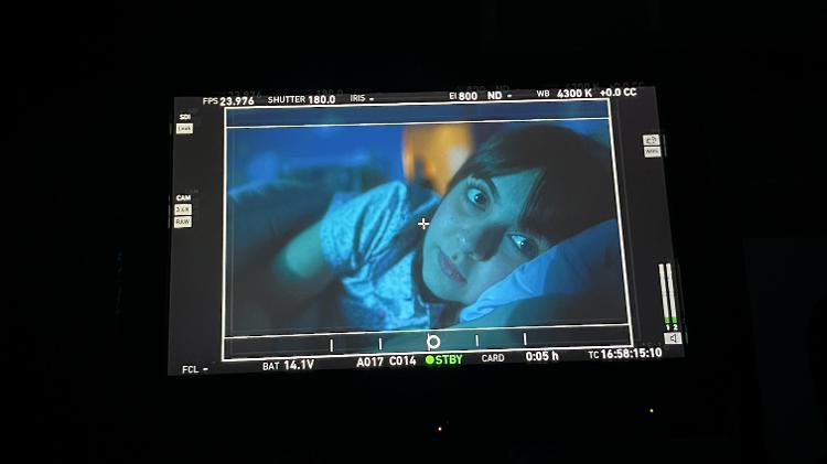 Klara Castanho durante as filmagens de 'Salve Rosa'