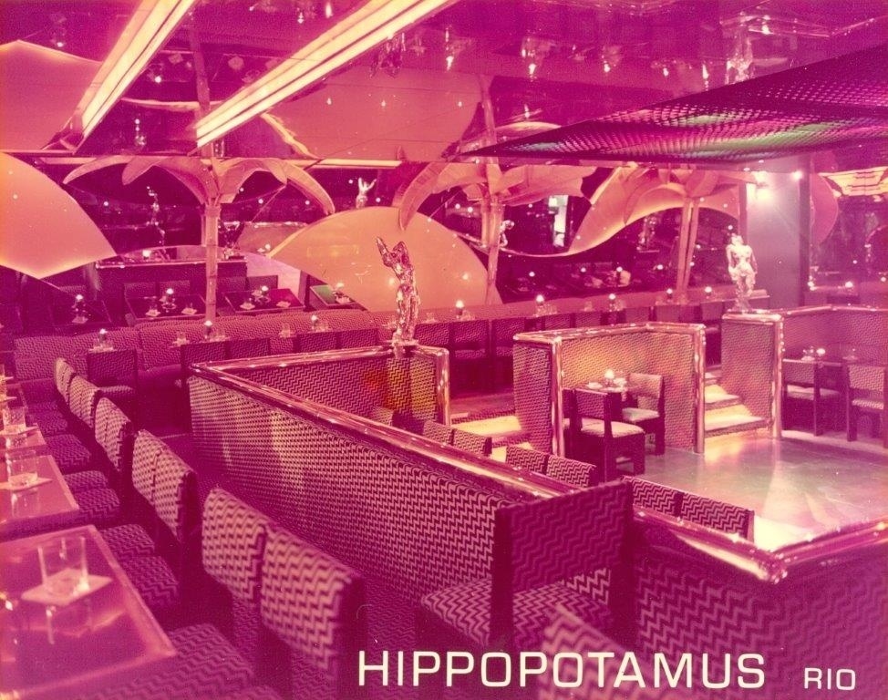 Detalhe da boate Hippopotamus, que fez sucesso nas décadas de 80 e 90 no Rio de Janeiro - Arquivo/Hippopotamus