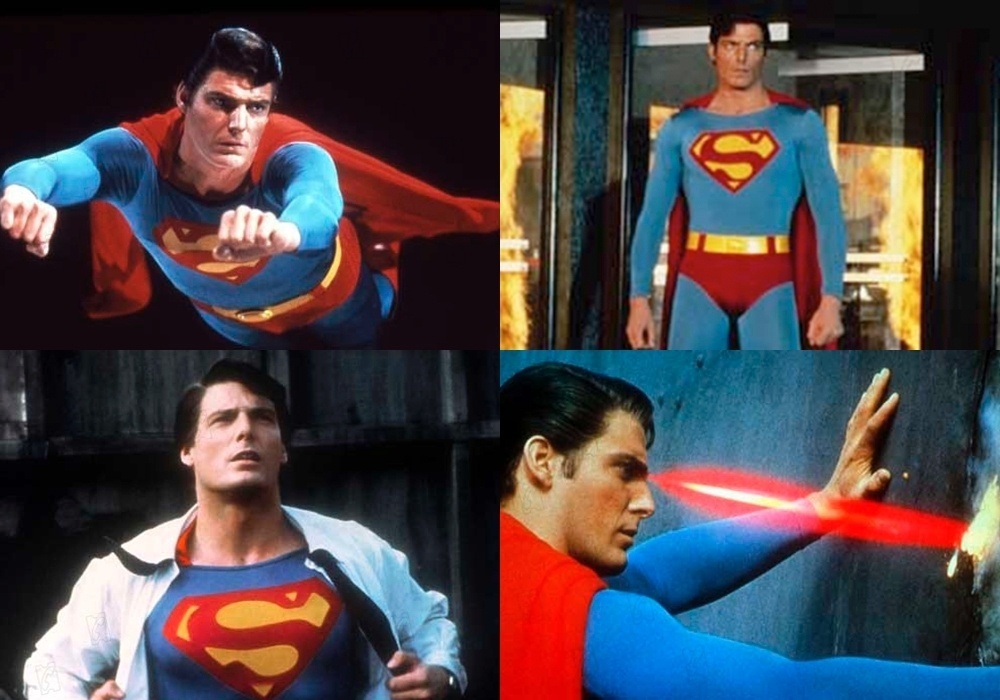 Cenas do filme "Superman 2 - A Aventura Continua" - Christopher Reeve - Montagem/Reprodução
