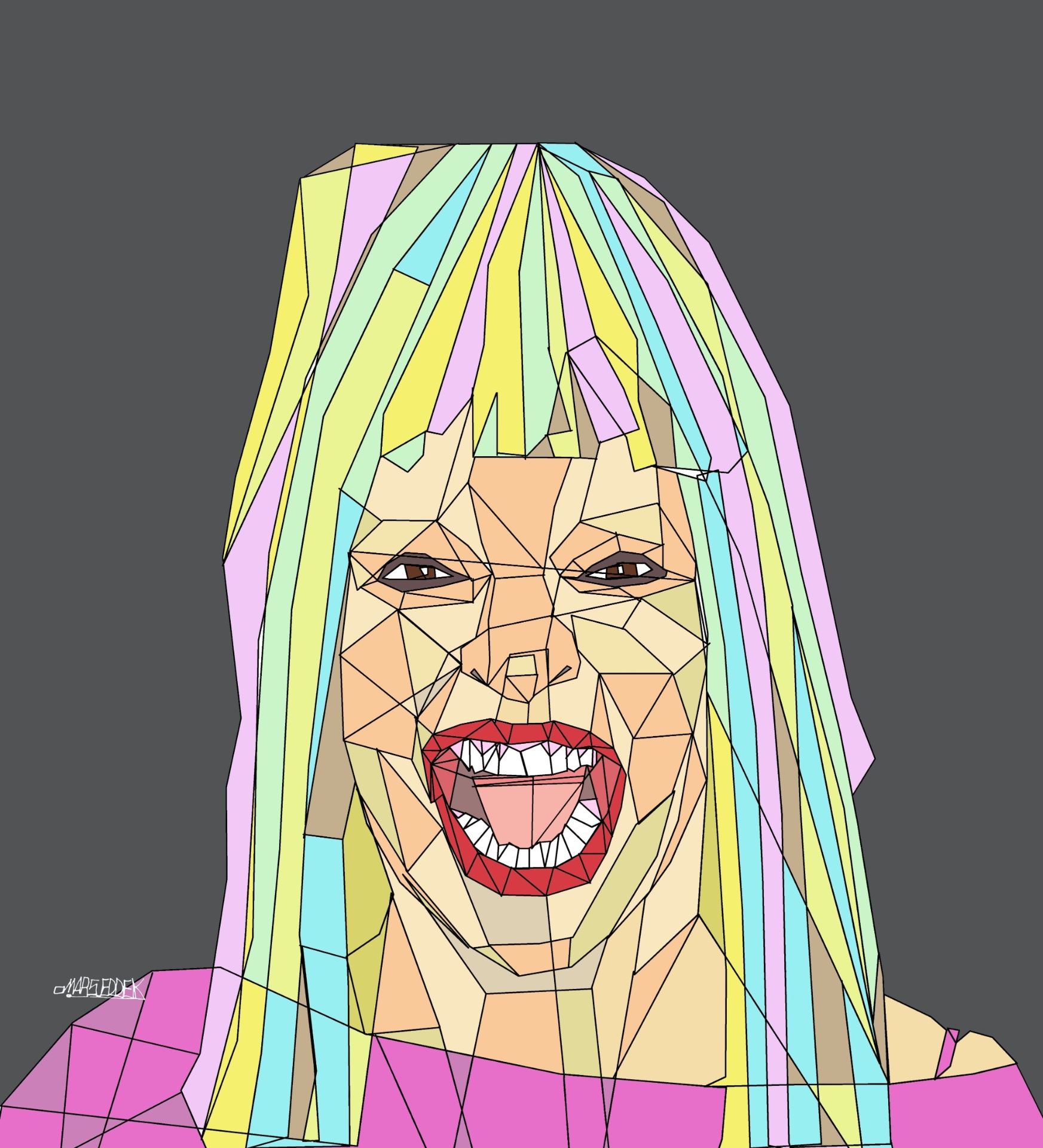 Omar Seddek, desenhista do Egito, também deu sua versão para Elke - Omar Seddek