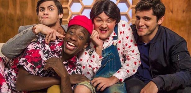 Lucas Veloso, Mumuzinho, Gui Santana e Bruno Gissoni aparecem na primeira foto dos novos "Trapalhões" - Reprodução/Instagram - Reprodução/Instagram