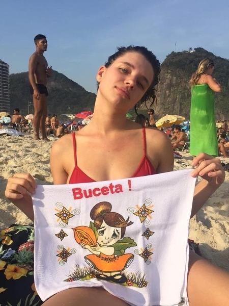 Bruna Linzmeyer em praia do Rio de Janeiro - Instagram/Reprodução