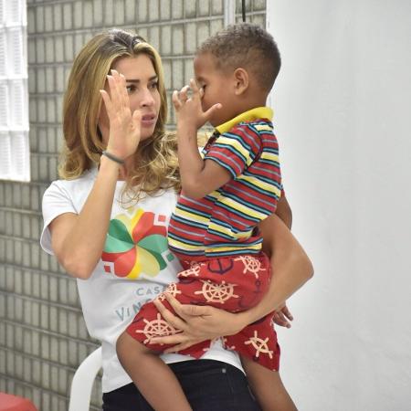 Grazi Massafera visita instituição beneficente em Recife (PE) - Felipe Souto Maior/Brazil News - Felipe Souto Maior/Brazil News