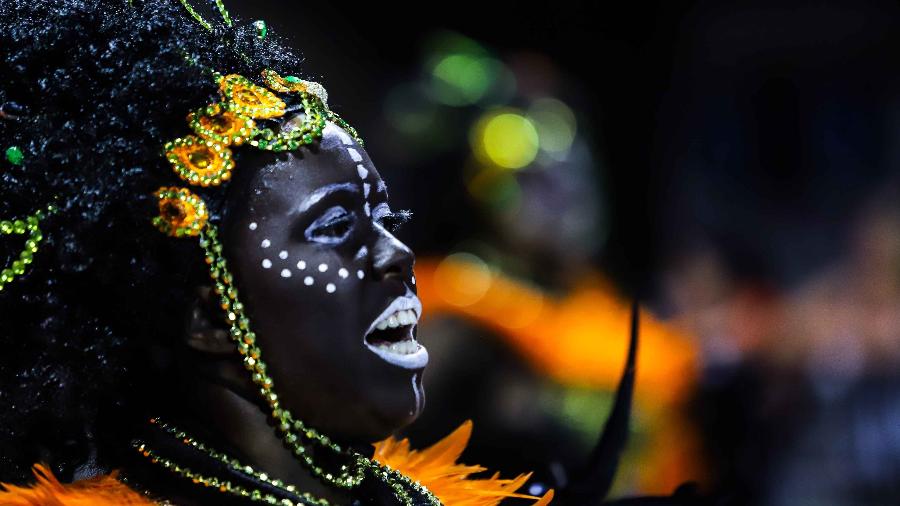 Desfile da Pérola Negra, campeã do Grupo de Acesso do Carnaval 2019 de São Paulo - Marcello Fim/O Fotográfico/Estadão Conteúdo