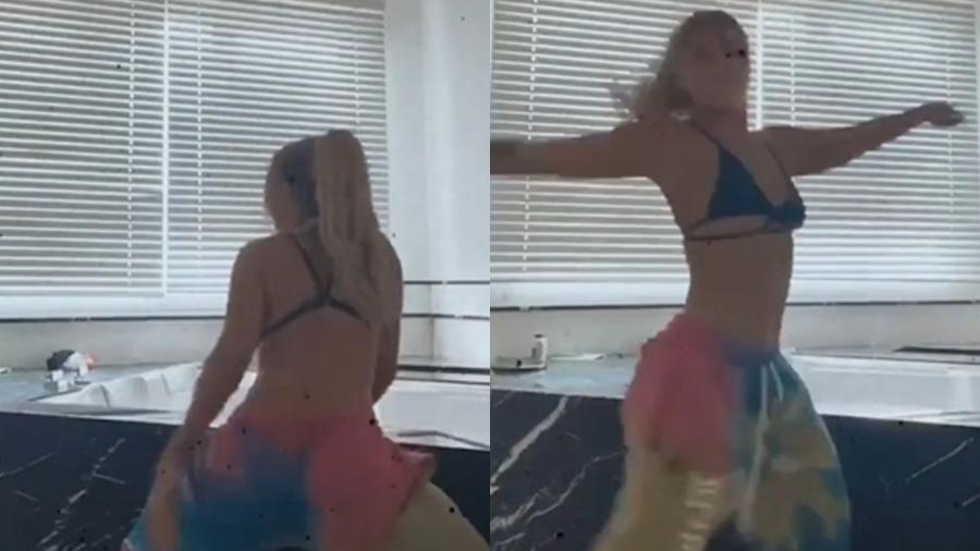 Luísa Sonza exibe banheira ao dançar "Toma" - Reprodução/Instagram