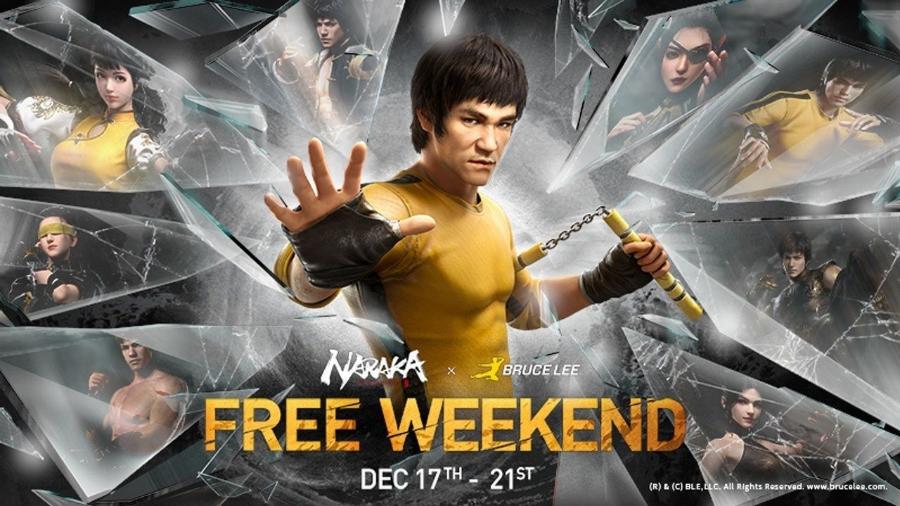 Naraka Bladepoint: fim de semana grátis tem conteúdo com Bruce Lee - Divulgação/24 Entertainment