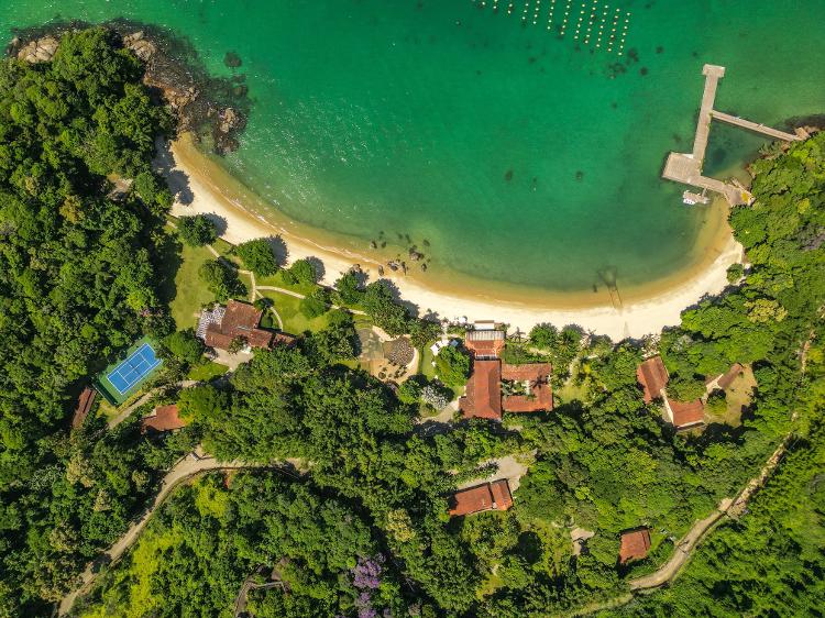 Vista aérea da mansão mais cara do Rio de Janeiro