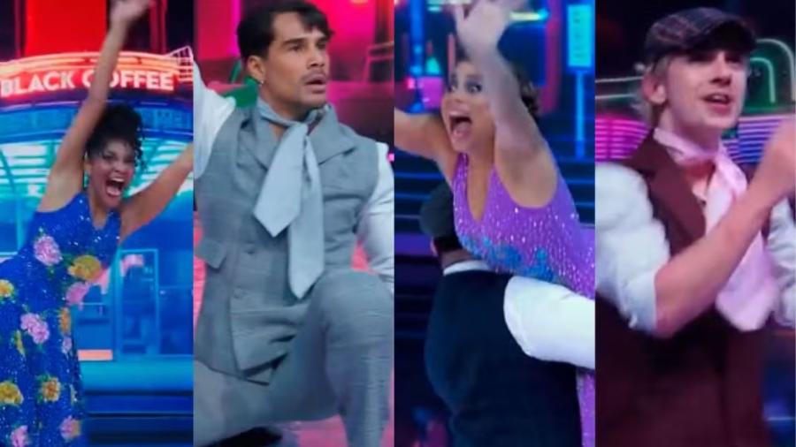 Bárbara Reis, Micael Borges, Lexa e Juliano Floss no Dança dos Famosos (TV Globo)