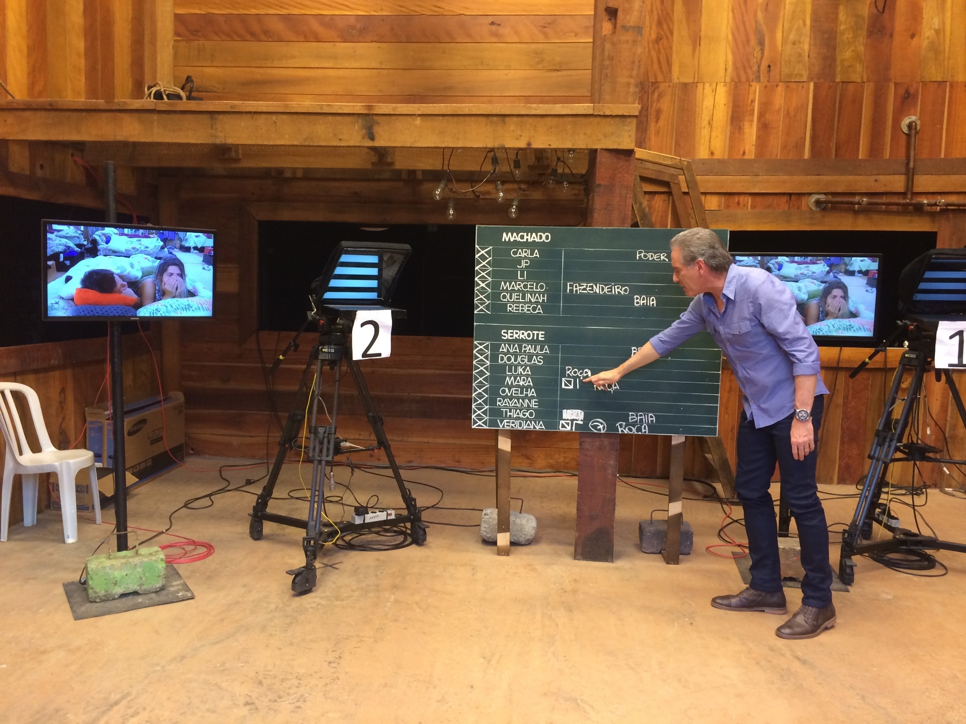 Roberto Justus mostra o quadro no qual se orienta em dias de votação - Felipe Pinheiro/UOL