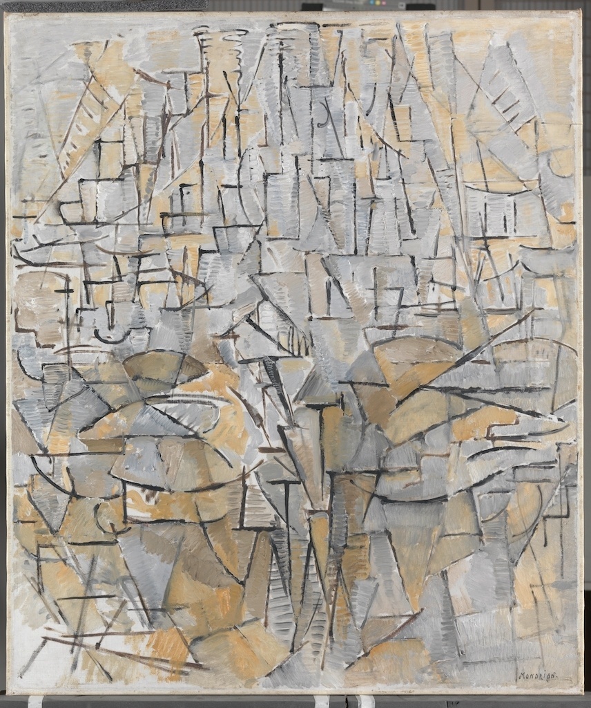 Piet Mondrian, Pintura nº 4 / Composição 3 (1913) - Gemeentemuseum, Den Haag, Holanda