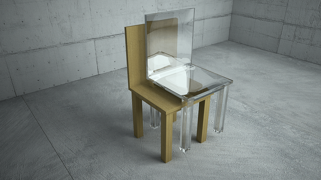 A Departure Chair, de Stelios Mousarris, é inspirada pela frase do dramaturgo norte-americano Tennessee Williams (1911-1983): "There is a time for departure even when there's no certain place to go" (em tradução livre, "Existe um tempo de partida, mesmo quando não há um lugar certo para ir"). A cadeira custa de 950 euros, o equivalente a pouco mais de R$ 3.700 (cotação de 14.jun.2016) - Divulgação