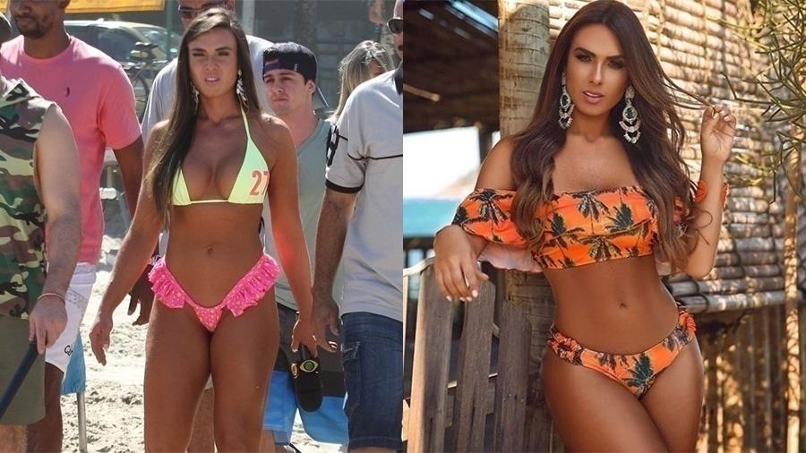 Em 2007, ela estreou no "Pânico na TV" e chamou a atenção ao desfilar seu corpão em forma gravando matérias externas e no palco do programa. Após deixar o humorístico, ela participou do reality "A Fazenda" em 2012. Nicole foi capa da "Playboy" em 2010 e entrou para o programa "Ferdinando Show", do Multishow, no ano passado - Ag.News e Reprodução/Instagram