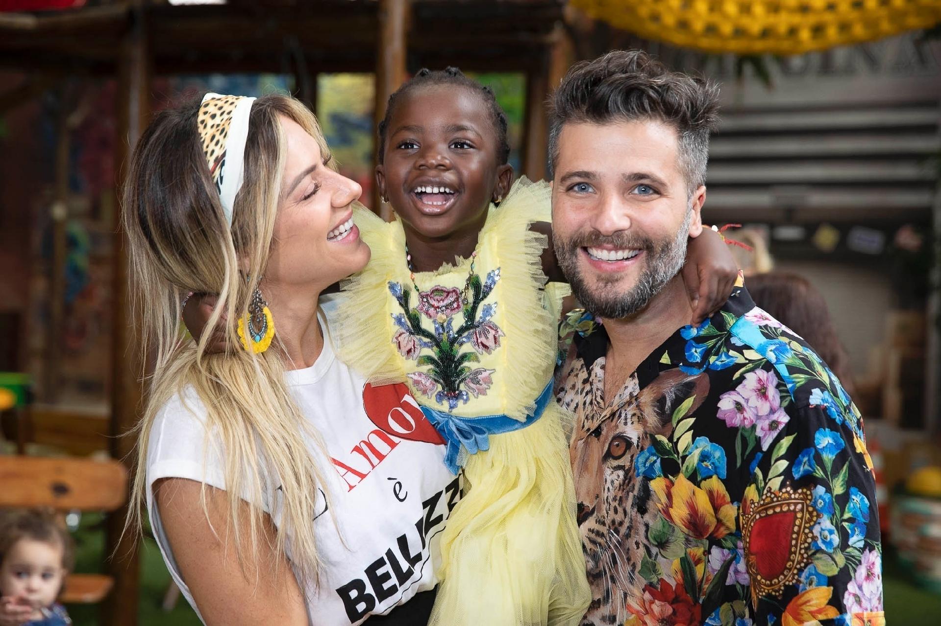 Com o tema "Titi Miraculous", inspirada no desenho "As Aventuras de Lady Bug", Titi, filha de Giovanna Ewbank e Bruno Gagliasso completou cinco anos e reuniu convidados famosos em sua festa na manhã deste sábado (16) no Rio - Felipe Panfili/Divulgação