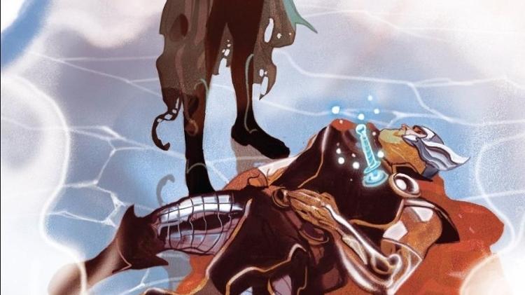 Loki e Thor em momento crucial de "Thor #3" - Reprodução - Reprodução