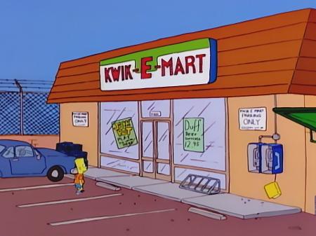 Bart Simpson entra na loja kwik-e-mart na série "Os Simpsons" - Reprodução