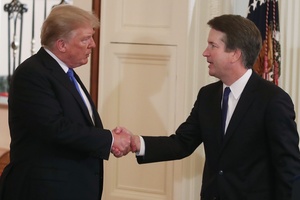 O presidente Donald Trump e Brett Kavanaugh - Mark Wilson/Getty Images
