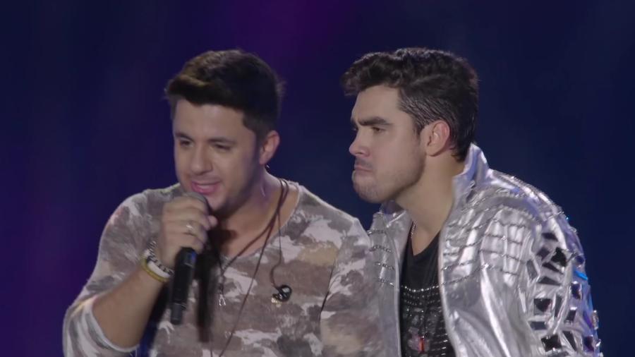 Cristiano Araújo e Gabriel Diniz cantaram juntos a música "Amor de Copo" - Reprodução/YouTube