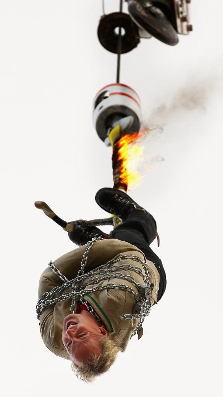 O ilusionista canadense Dean Gunnarson - Mark Dadswell/Getty Images - Mark Dadswell/Getty Images