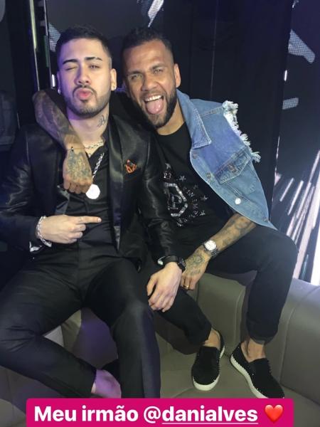 Kevinho comemora seu aniversário de 21 anos com Dani Alves - Reprodução/Instagram - Reprodução/Instagram